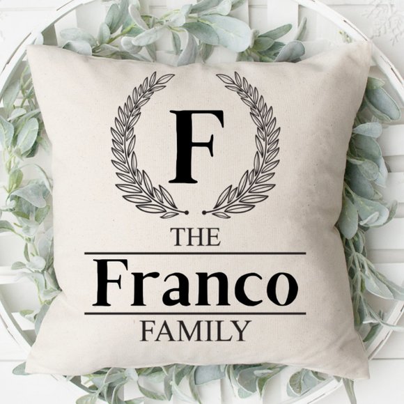 Personalized Family Pillow Cover, 16x16 - Picture 2 of 3